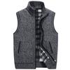 For Men In  And Winter  Fleeced Warm Cardigan Vest Blouse