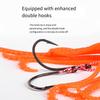 Fishing Tackle Sea Fishing Skirt Soft Lures with Double Barbed Hook Squid Skrit Lure 15cm 10g Artificial Baits