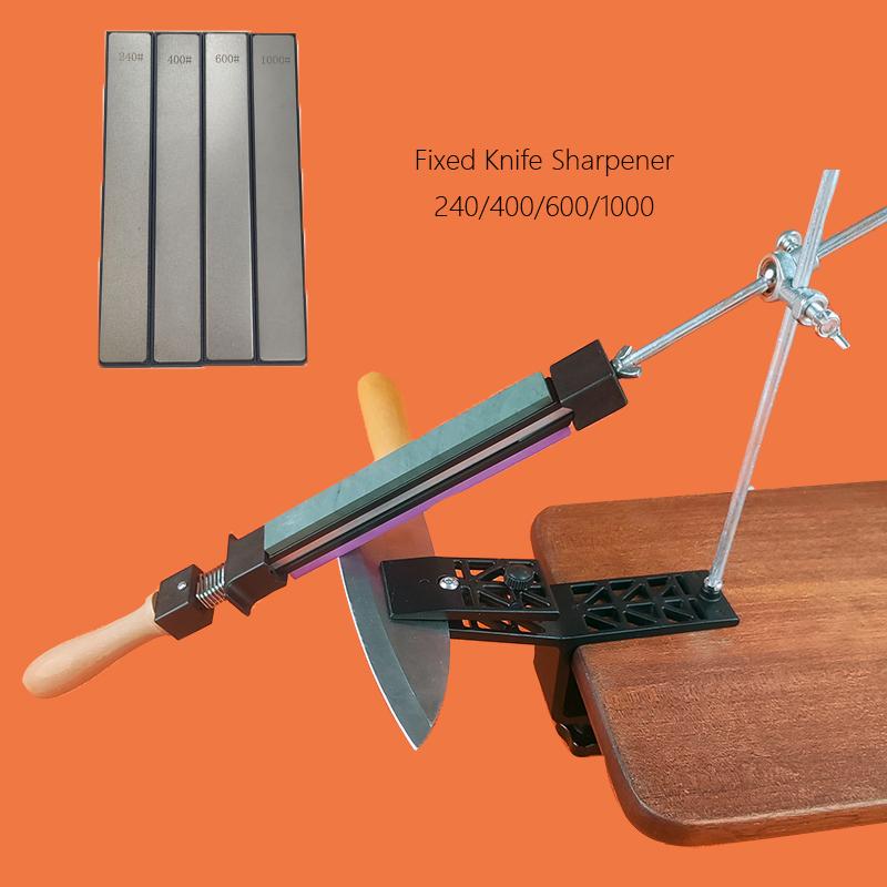 Fixed Knife Sharpener Professional Angle Sharpening Stone Kitchen Whetstone Grinding System Honing Diamond Grinder Woodwork Tool