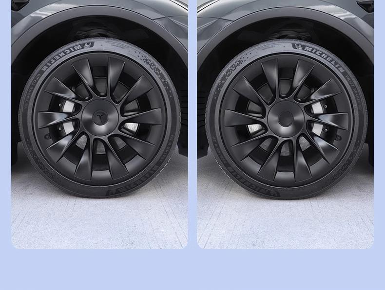 Capac Jantă Tesla Model Y 20" Cyclone – Accesoriu Protector Negru Mat