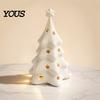 Hollow Star Ornament 3D Printed Christmas Tree Lampshade with Design, Figurine, Festive Desktop Accessory Creative for Home Holiday Decor