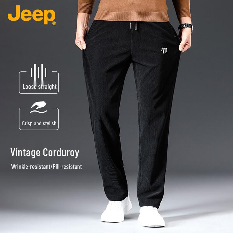 

Jeep Men s Spring Autumn Loose Fit Breathable Casual Pants 5XL