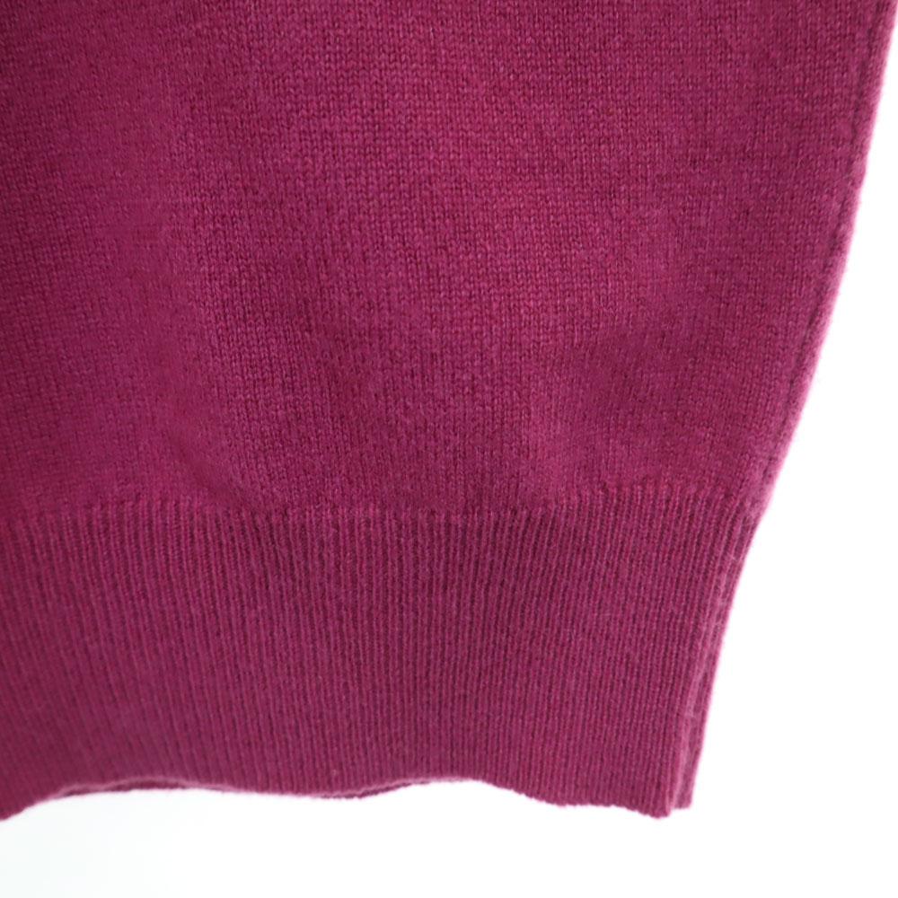 Hermes Made In Italy Cashmere Blend Long Sleeve Two-tone Turtleneck Sweater Women Used