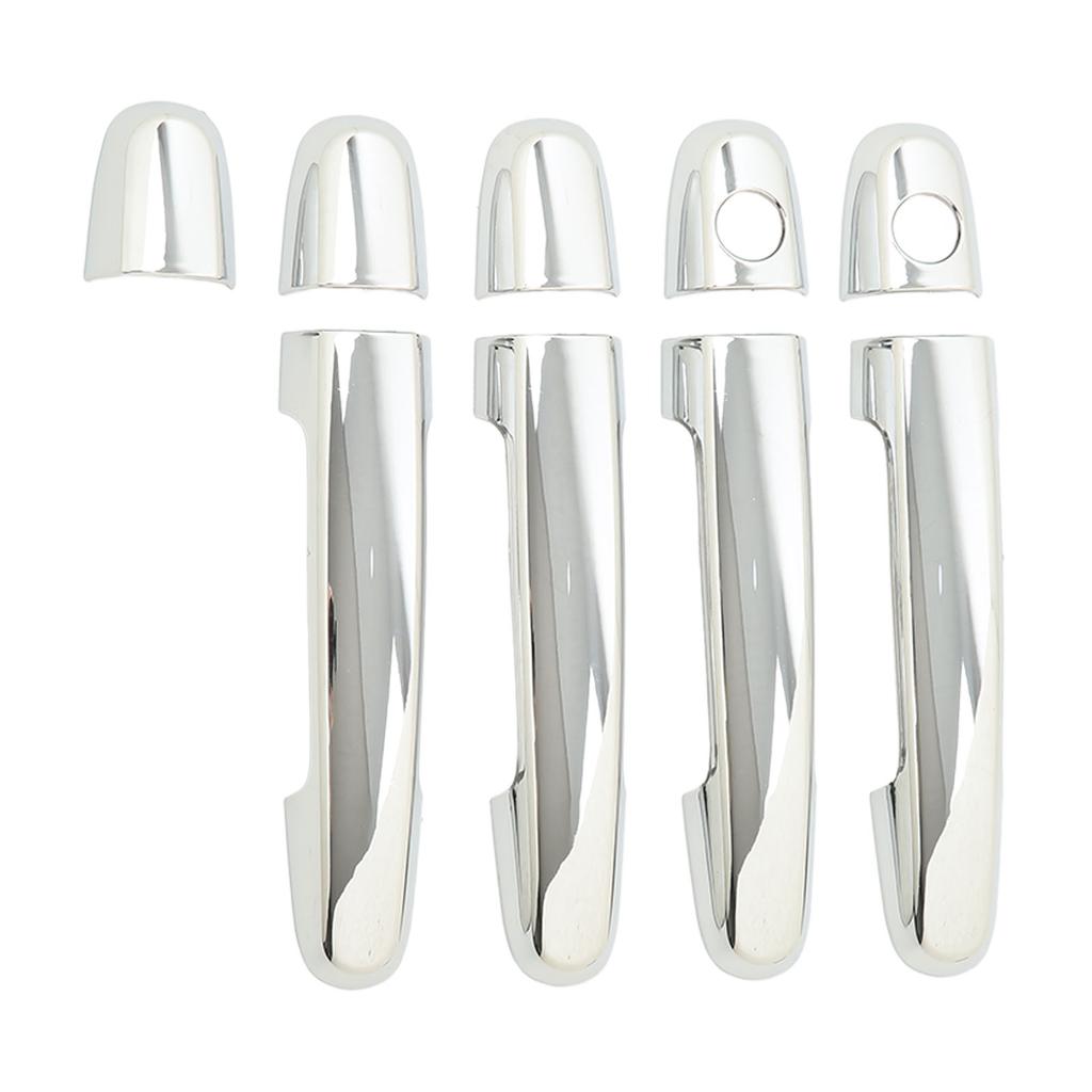 8 Pcs Car Exterior Door Handle Cover ABS Chrome Door Protector with Keyhole for Camry 02‑06