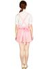 NOOLOR Anmira Uniform Waitress Maid Outfit Set Cosplay Costume (Size M, Pink)