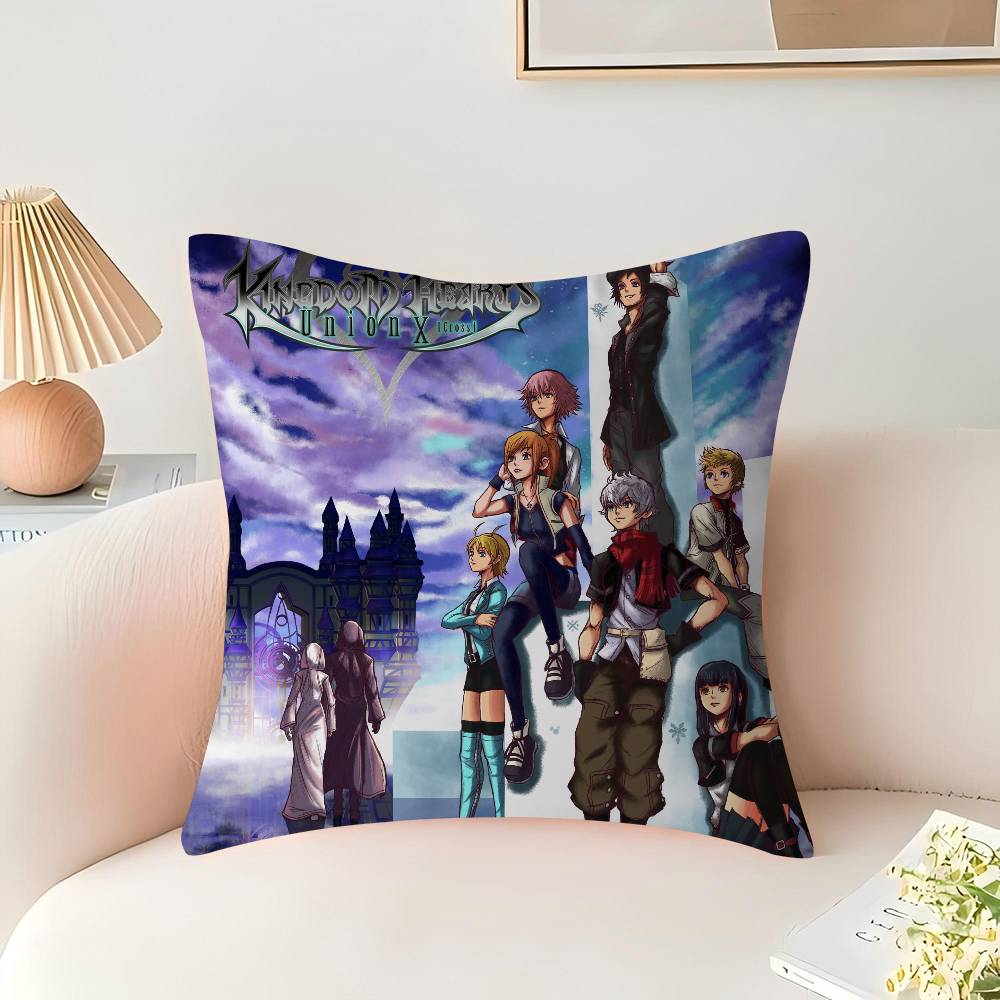 

Game K-Kingdom Hearts Personalized picture text home decorative pillows Household Gifts 45x45cm 16x16Inch