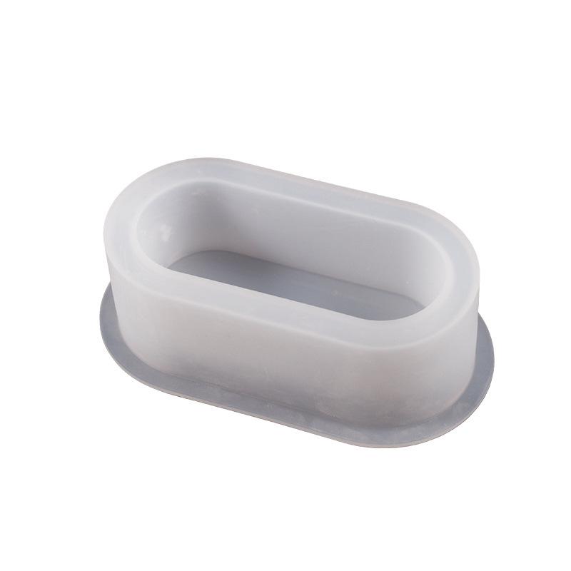 Crystal Epoxy Oval and Rectangular Silicone Molds for Succulent Pots and Storage Boxes