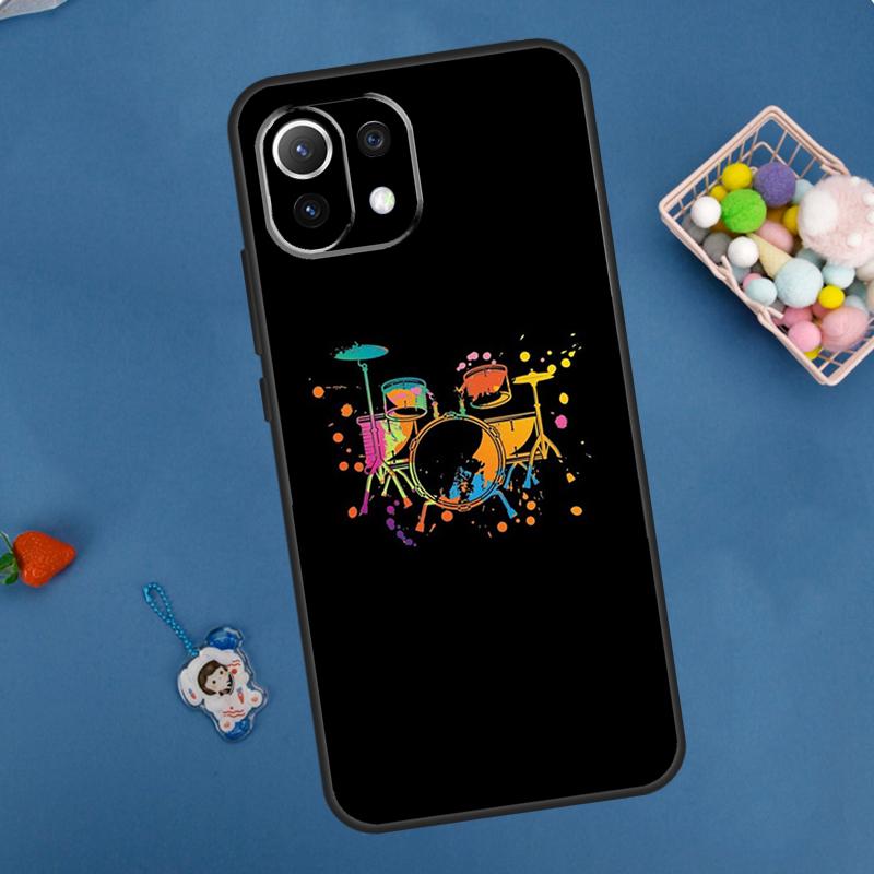 Musical Instrument Drum Case For Xiaomi 14T Pro 13T 11T 12T 13 14 15 Ultra POCO X7 Pro X3 X5 X6 F5 F6 M6 Pro Cover