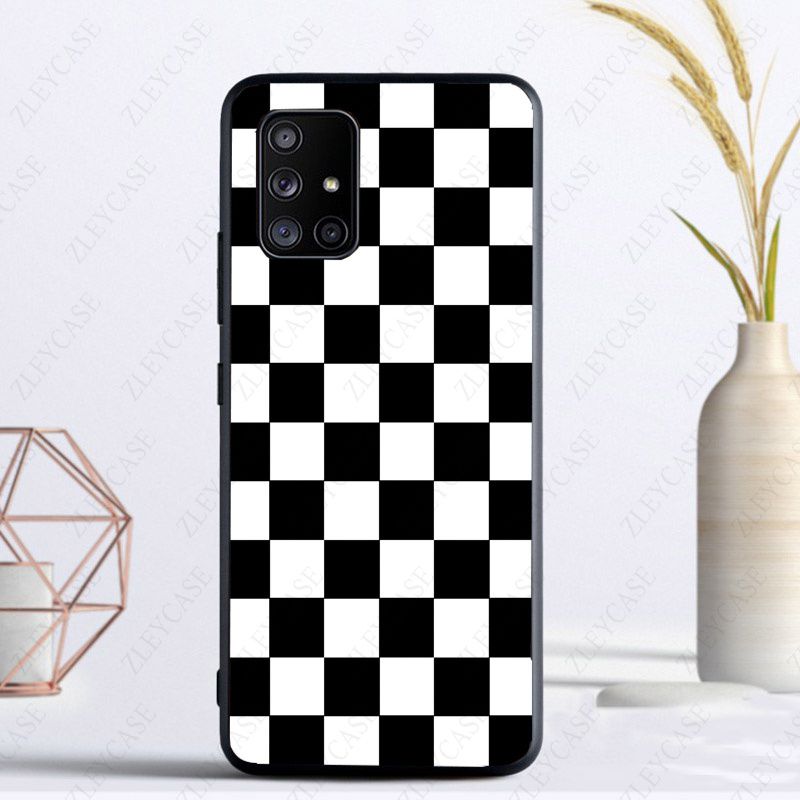 Checkerboard Plaid Checked Checkered Funda For Samsung Galaxy A13 A53 A11 A12 A32 A22 A52S A41 A42 A33 A20E A30S A40 A21S Cases