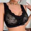 Nahtloser Rücken Dünner Sport-BH für Damen Vordere Schnalle Ohne Stahlring Push-up Sexy Spitzen-BH