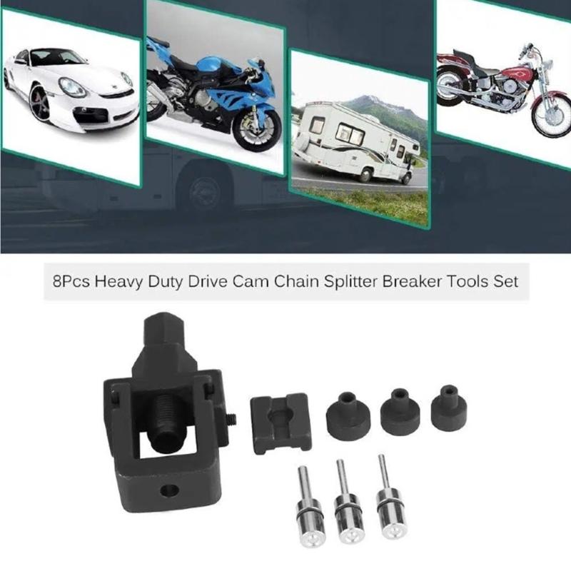 Chain Splitter Set With Ergonomic Handle For Accurate Chain Disassembly During Motorcycle And Bicycles Repairs Ensuring Comfort