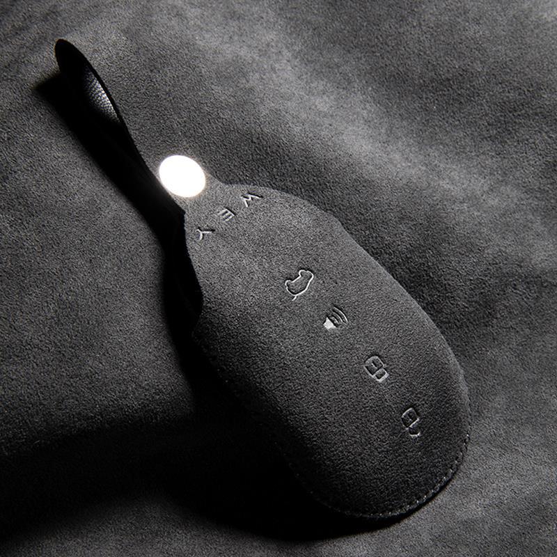 High-Grade Suede Key Case for Great Wall Weipai Blue Mountain Models 23 & 25 PHEV.