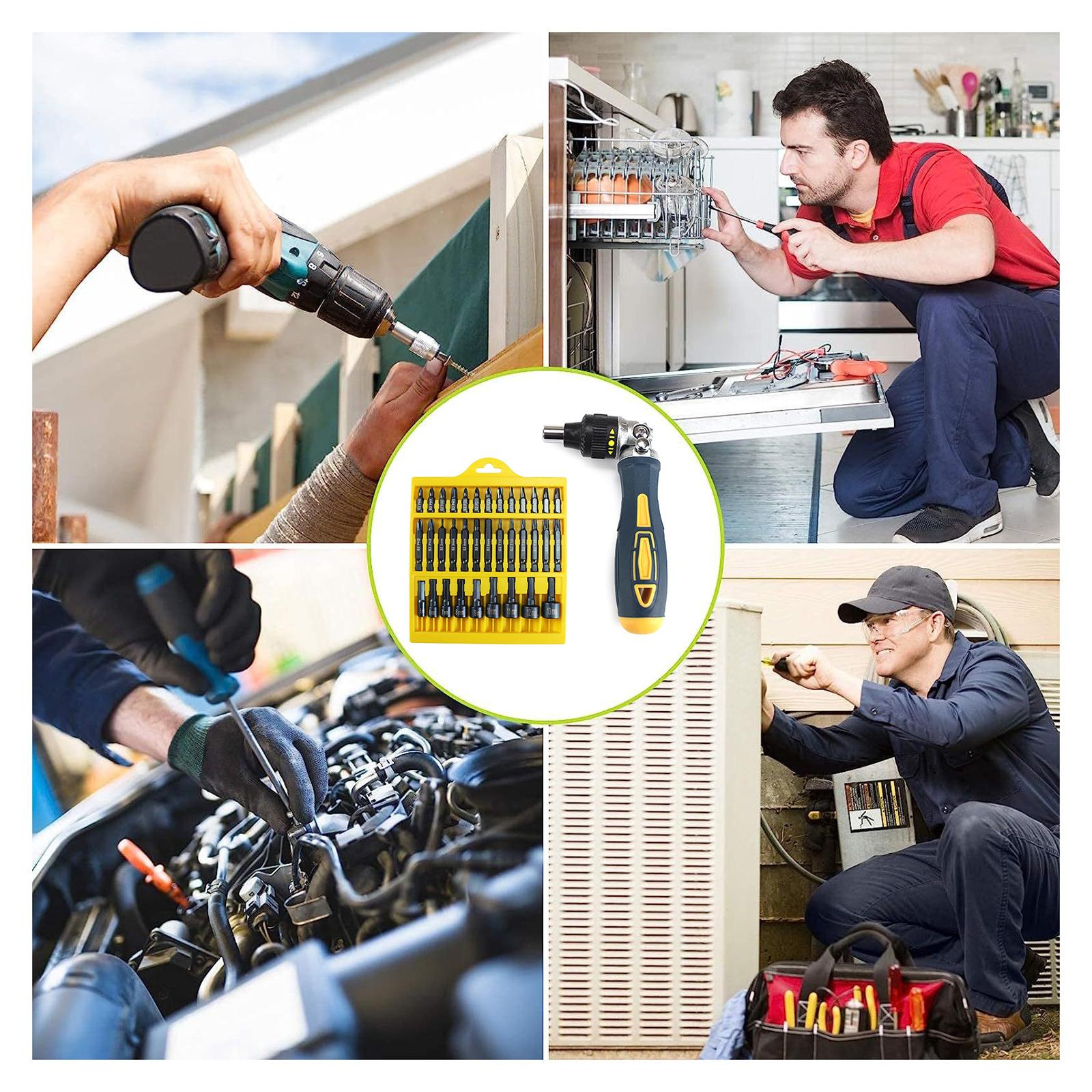 

Многофункциональный набор отверток с трещоткой, крестообразная отвертка, сильная магнитная отвертка 1