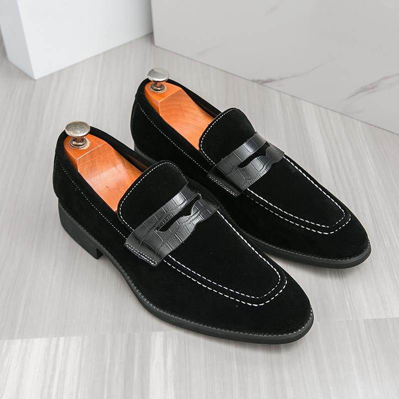 Fashion New Men Fashionable Loafers Men Casual Comfortable Breathable Business Matte Elegant Leather Shoes Social Shoes Men Size 38-46