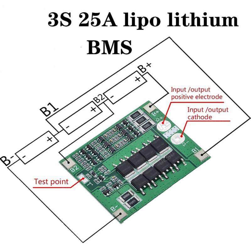 Схема платы bms 3s