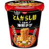 Nissin Foods Tongarashi Spicy Seafood Jjigae Kneaded Cup 62g X 12 Packs Noodles, [Spicy Noodles], Noodles,