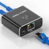 Ethernet Splitter 1 To 2 High Speed 1000Mbps Ethernet Splitter 2 Devices Simultaneous Networking RJ45 Splitter Adapter