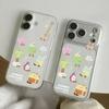 Space Shell Dragon Coconut Tree Case: Compatible with Apple 17 Pro Max/16, Transparent, Drop-proof for 14/13 Pro