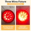 Dream Lighting 5.4 Inch Trailer Tail Lights 2PCS LED Waterproof Round Stop Brake Turn Tail Light for RV Truck Van Camper Boat Lorry Dual Red