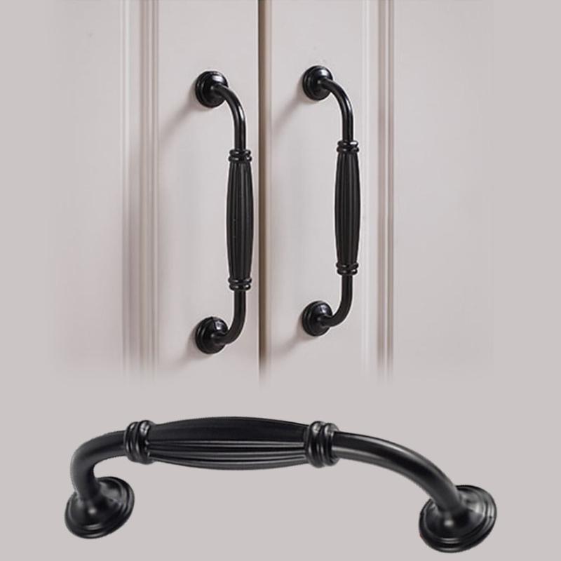 Black Wardrobe Knob Heavy Type Metal Handle Furniture Handle for Cabinets Drawers Closets Contemporary Home Decoration