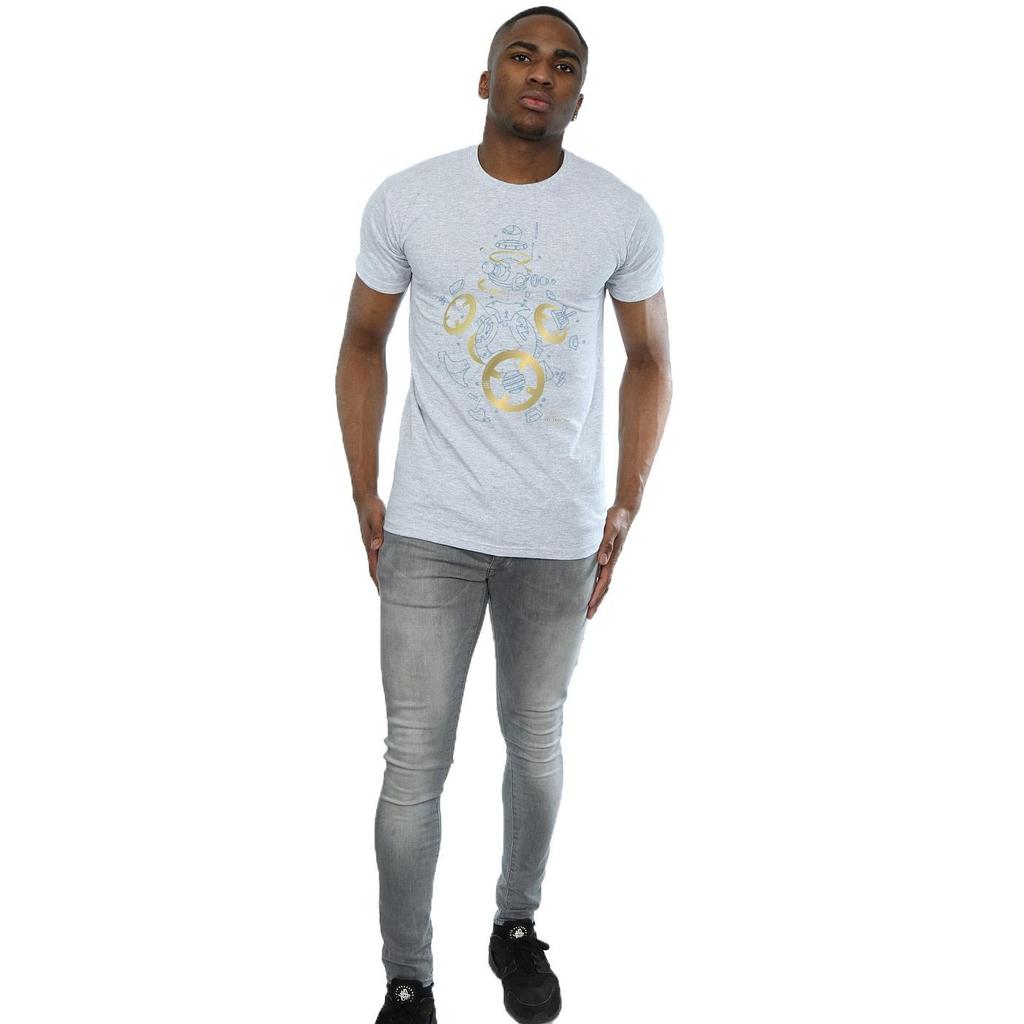 STAR WARS Mens The Last Jedi BB-8 Deconstructed T-Shirt