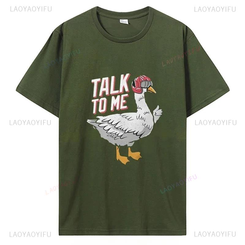 Top Gun Maverick Goose Personalized Cotton Tshirt For Unisex Unisex Streetwear Fitness Tees Film Original Graphic Apparel Casual