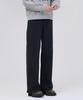 CHASECULT Women'S Double-Weave Brushed Black Washed Wide Denim Pants - Black