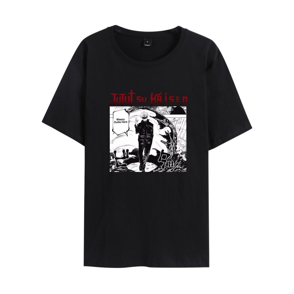 

Jujutsu Kaisen T Shirt Men Short Sleeve Tee Streetwear Women T-shirt 2026 New Cartoon Clothes Tops XS чёрный