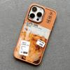 Brown Ice Latte American Coffee Phone Case for Iphone 12 11 14 13 15 16 Pro Max Mini X XR XS 7 8 Plus SE2 Shockproof Print Cover