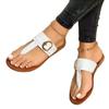 Women's Shoes 2024 Fashion Summer Women's Slippers Solid Color Flip-Toe Buckle Open Toe Low Heel Beach Women's Zapatos Mujer