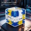 3D Maze Stress Relief Cube Transparent Six Sided Puzzle Speed Magic Cube Fidget Toy for Kids Educational Toys Birthday Gift