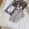 Female Summer Thin Cotton Pure Color Lovely Lace Mesh Breathable Low Top Boneless Socks