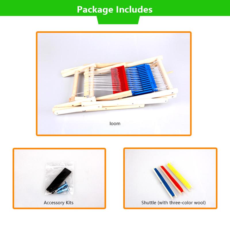 Wooden Multi-Craft Weaving Loom Mini Spinning Knitting Machine Diy Hand Loom Weaving Machine Handmade Crafting Fun For Adults