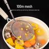 Stainless Steel Oil Separator Spoon - Kitchen Household Ladle with 100 Mesh Filter
