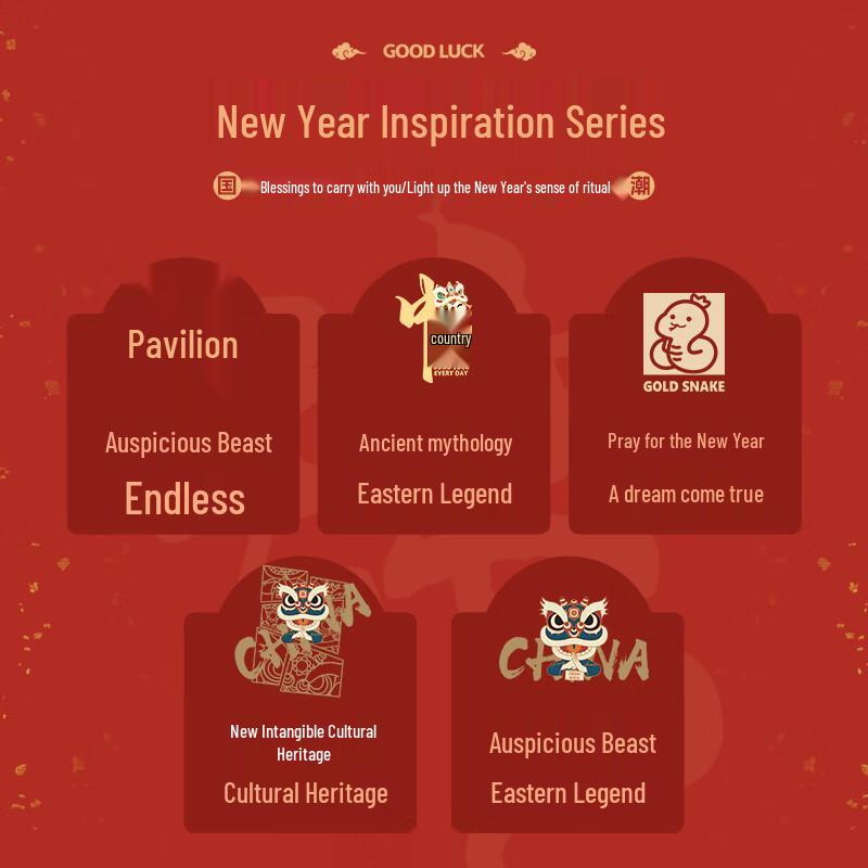 Jeanswest Men's 2025 Year of the Snake Crewneck Sweatshirt