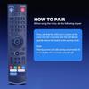 Ergonomic Voice Activated TV Remote For Streaming And Durability
