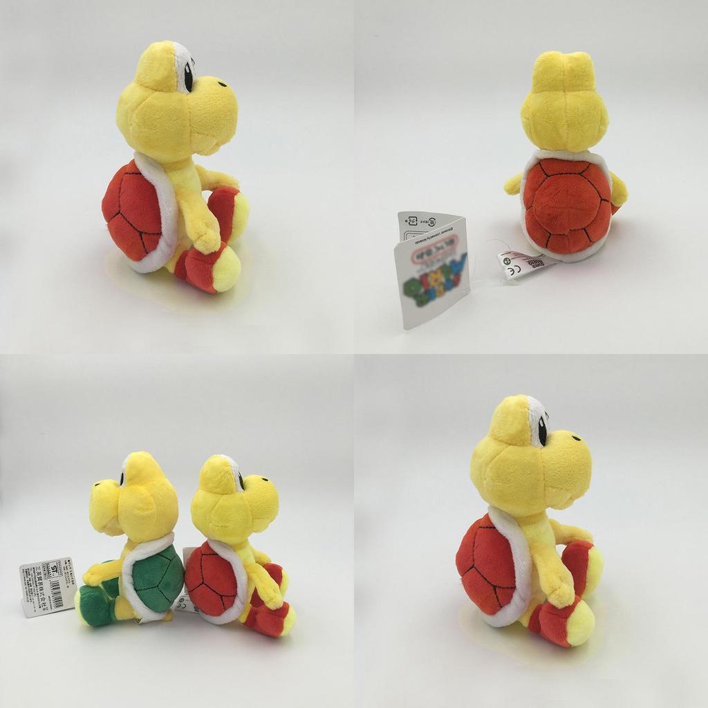 Encantadora Peluche Rellena de Koopa Troopa de Super Mario Bros de 6 pulgadas Para Regalos de Niños y Juguetes de Moda