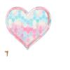 Embroidery Cloth Stickers Gradual Change Love Patch Stickers Colored Heart-Shaped Embroidery Stickers Clothes Decoration Embroidery Chapter Boy