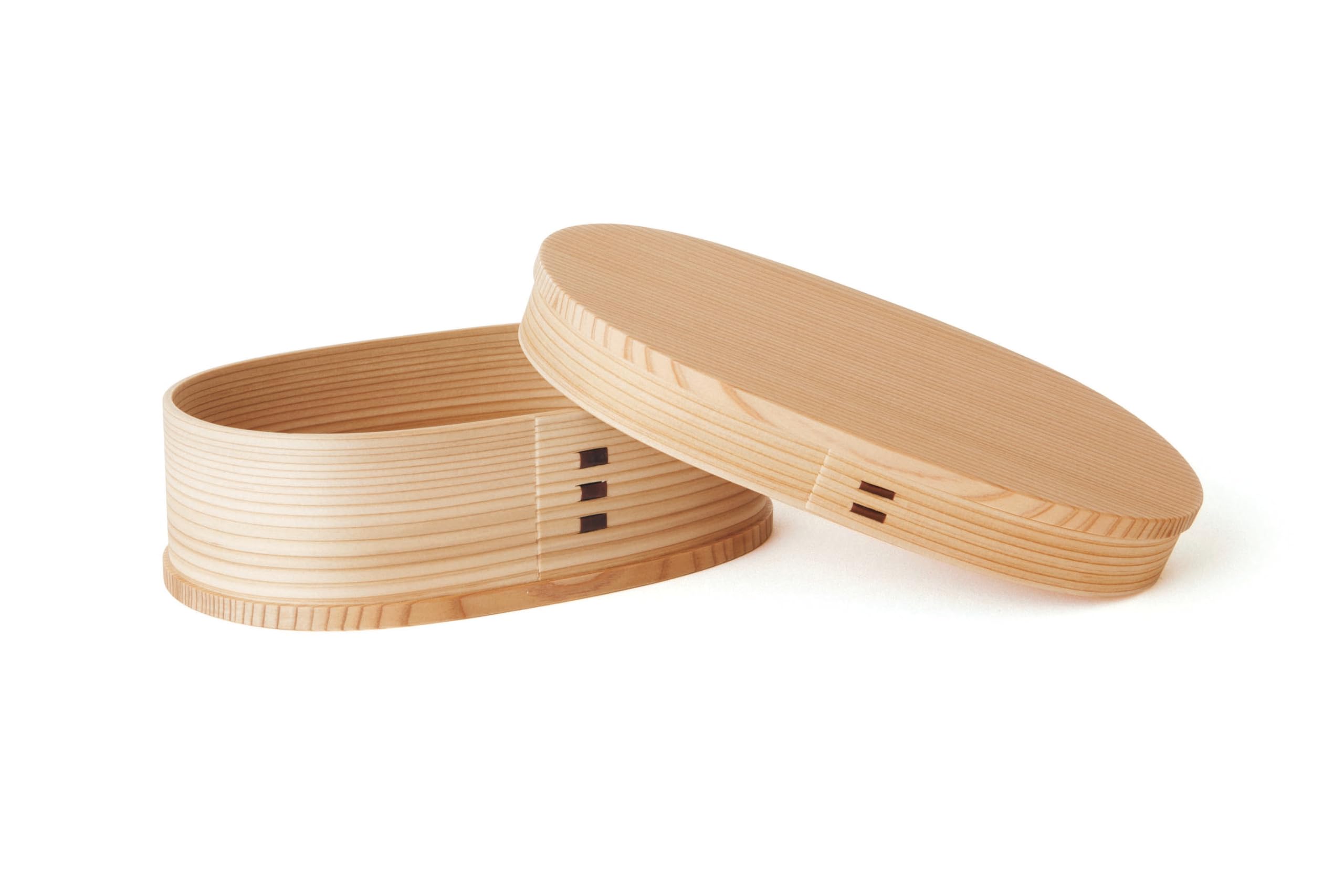 

Odate Kougeisha Akita Sugi Magewappa Oval Bento Box (Medium) 640ml Made in Japan 2540 бежевый