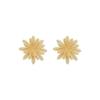 Niche Design Textured Wheat Ear Flower Stud Earrings for Women – Simple, Fashionable, Versatile, Creative Ear Ornaments