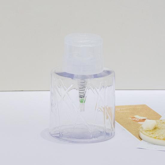 1/2Pcs Lockable Empty Pump Dispenser Nail Manicure Makeup Remover Lightweight Refillable Pressure Container Tool