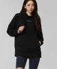 Fine Cotton Oversized Hoodie Black Xuk1Tl1101