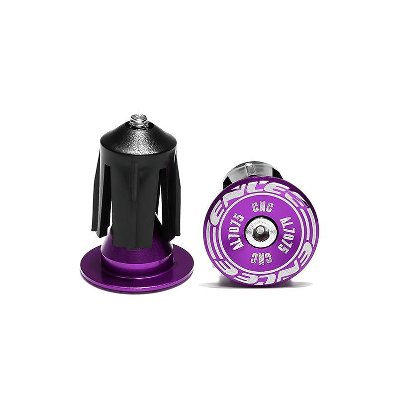 

ENLEE Handle Plug Aluminum Alloy, Handle Plug Mountain Bike Expansion Lock Plug, Bicycle Handle Plug Accessories фіолетовий