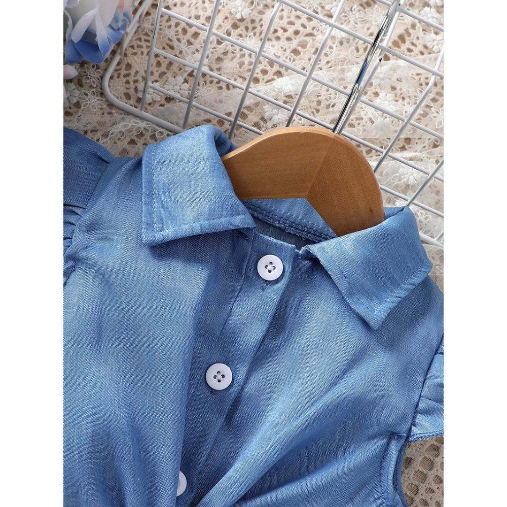 Sweet Girls Baby Dress Set Foreign-style Printing Summer Children 6M-3Y Cake Skirt