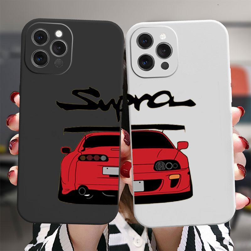 JDM Tokyo Drift Sports Car Paired Couple Phone Case For iPhone 17 16 15 14 13 12 11 Pro Max Mini 7 8 Plus SE Air Cover Fundas