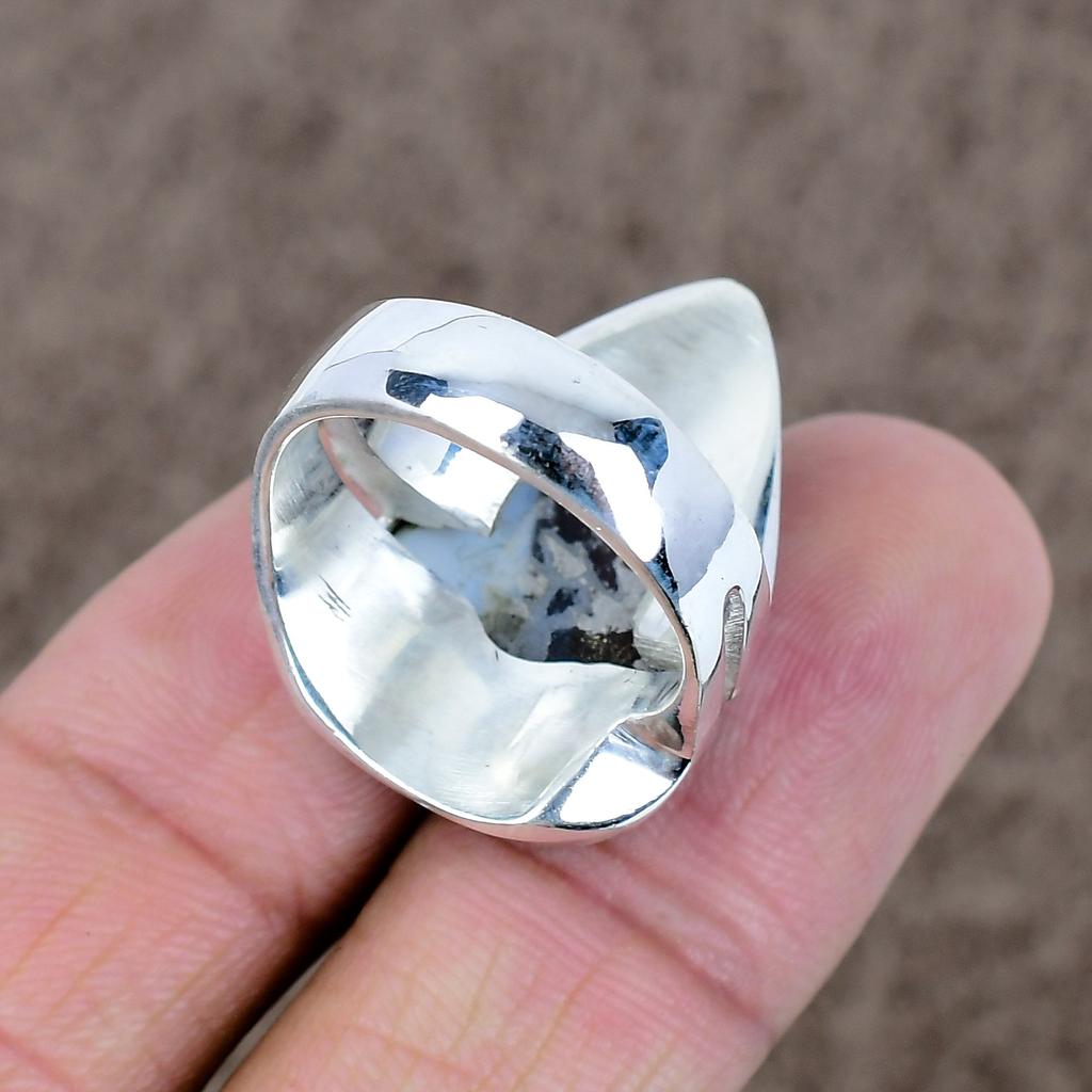 Owhyee Opal Genstone Handmade 925 Sterling Silver Jewelry Ring Size 9 KKG-526