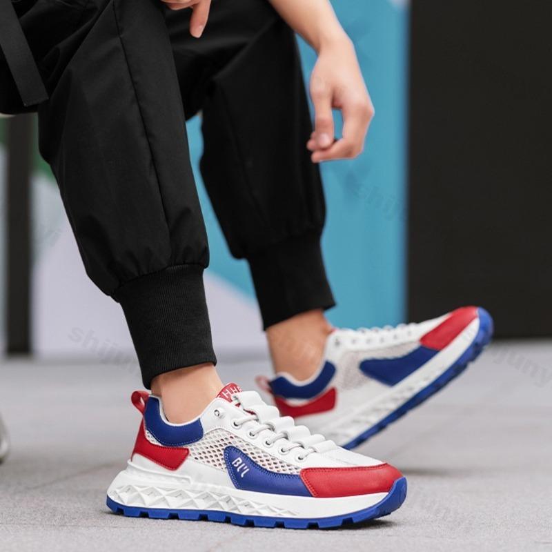 Fashion 2025 Spring New Men's Comfortable Casual Sport Shoes Fashion Thick Sole Versatile Shoes Mesh Breathable Non slip Chunky sneakers