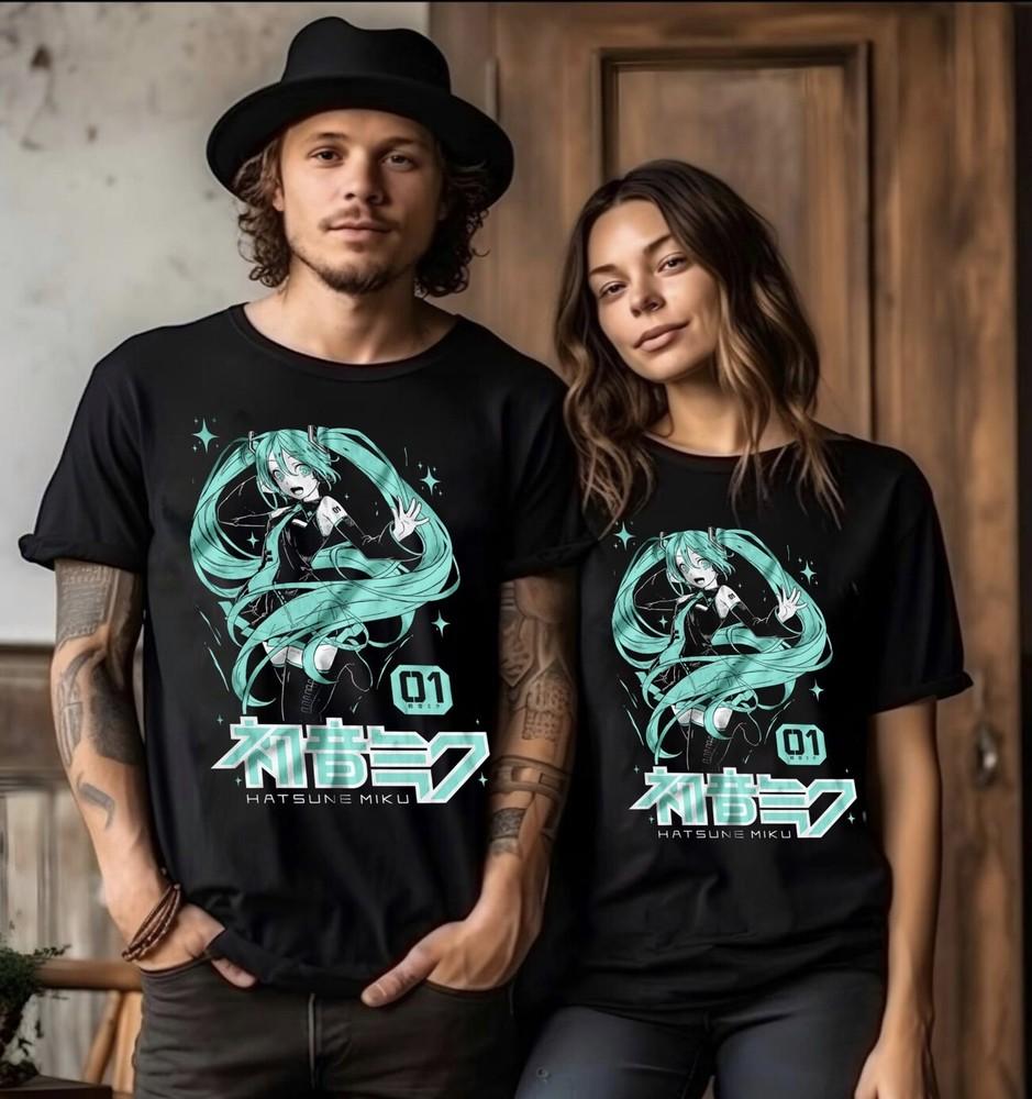 Hatsune Miku T-Shirt Anime Girl Kawaii Project Diva Vocaloid Shirt All Size