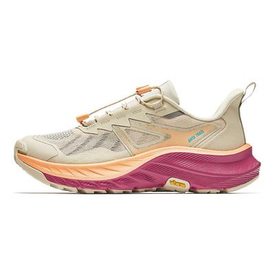 Odkryj wygodne outdoorowe buty do biegania trailowego z niskim profilem, amortyzujące wstrząsy, antypoślizgowe, damskie sneakersy, beżowe 922435505-3