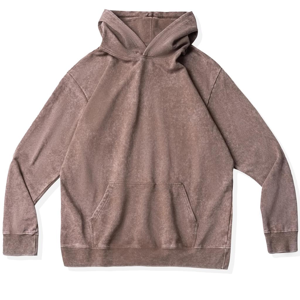 CHANGE WELL Mânecă Lungă Spălată Culoare Solidă Stil Vintage Mărime Bărbați 14.0 oz. Hanorac, Culoare, Toamnă/Iarnă 2024, (Brown, M)